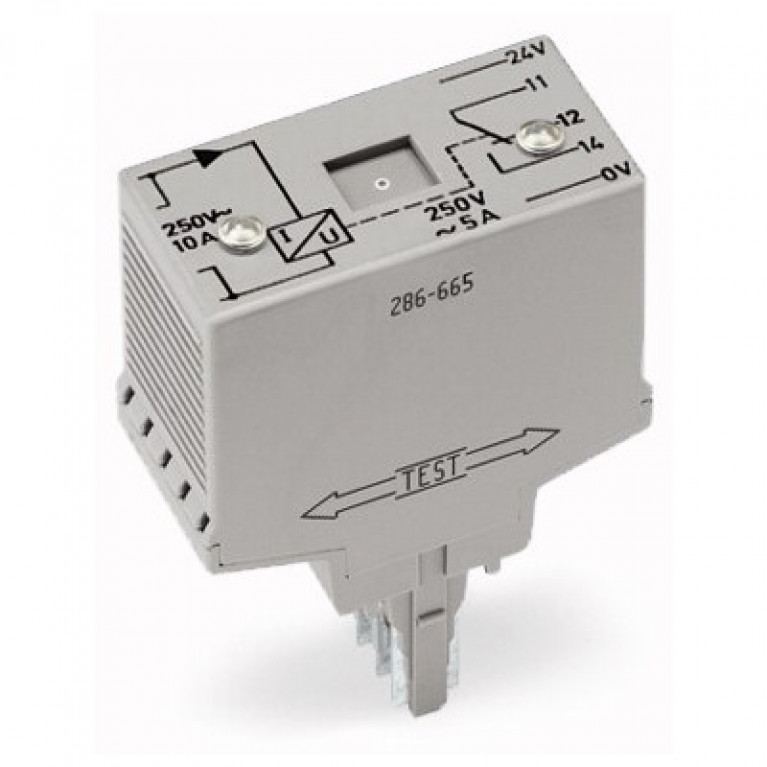 286-665 WAGO AC CURRENT FLOW MONT MOD