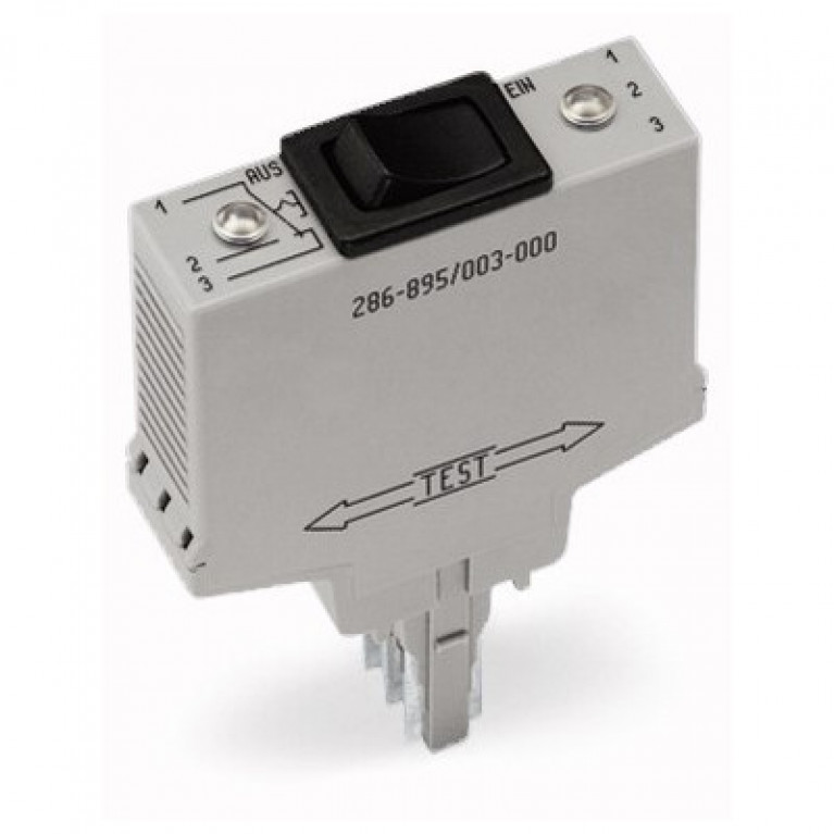 286-896 ПЕРЕКЛЮЧАТЕЛЬ WAGO MOD-AC 250V-W/КЛЮЧ