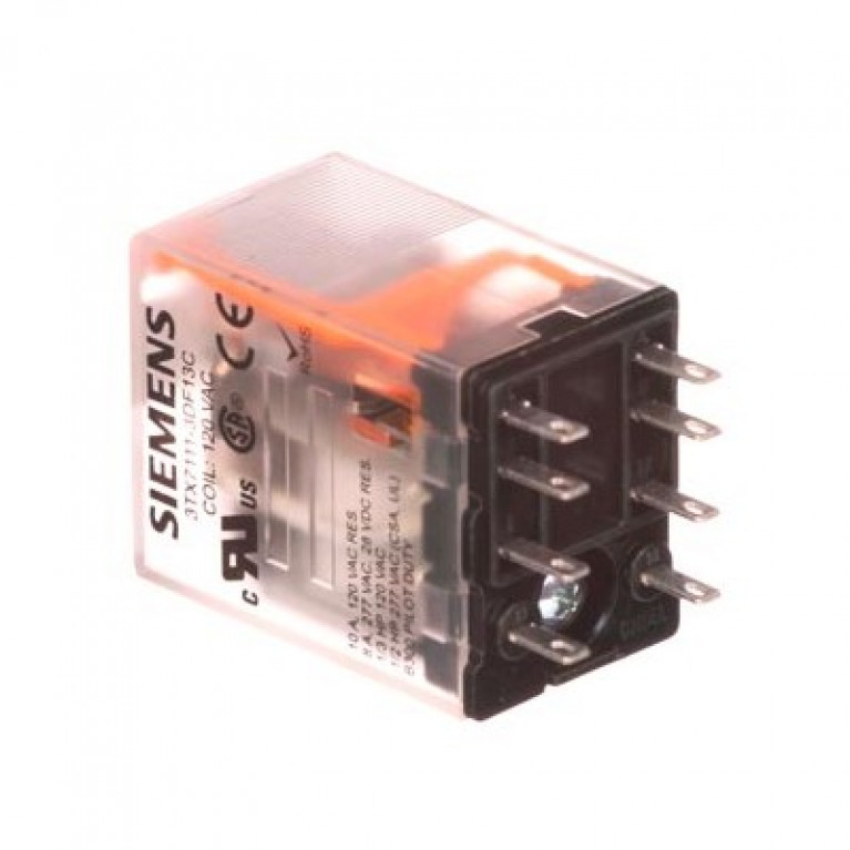 3TX71113DF13C ВСТАВНОЕ РЕЛЕ Siemens, DPDT, 12 А, 120 В переменного тока