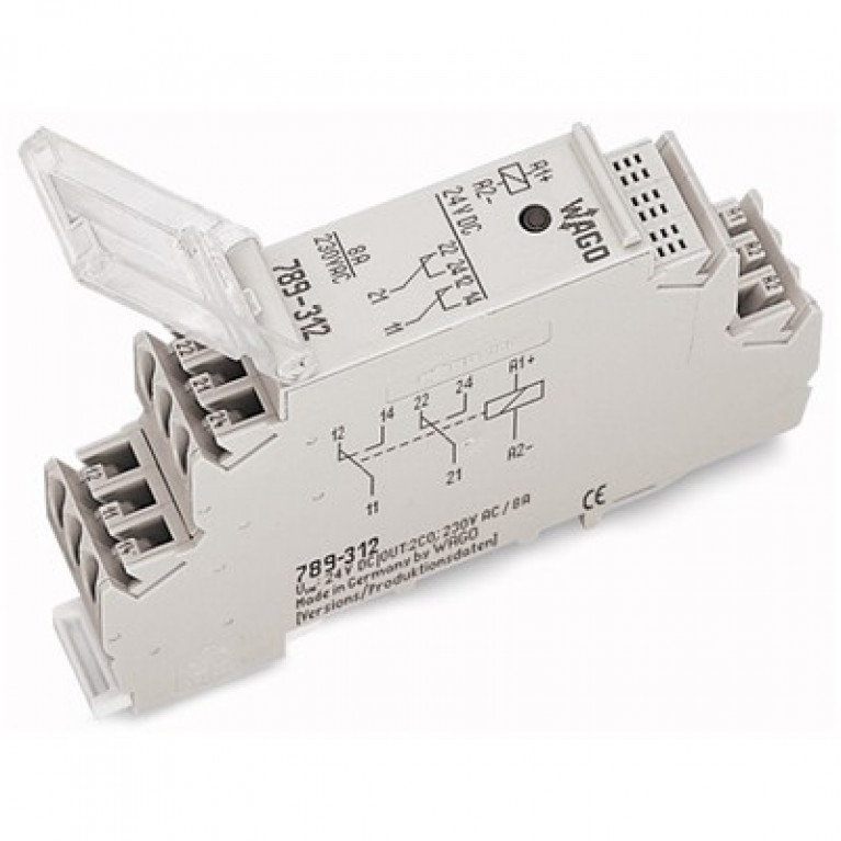 789-312 РЕЛЕ МОДУЛЬ WAGO DC24V/8A/2U