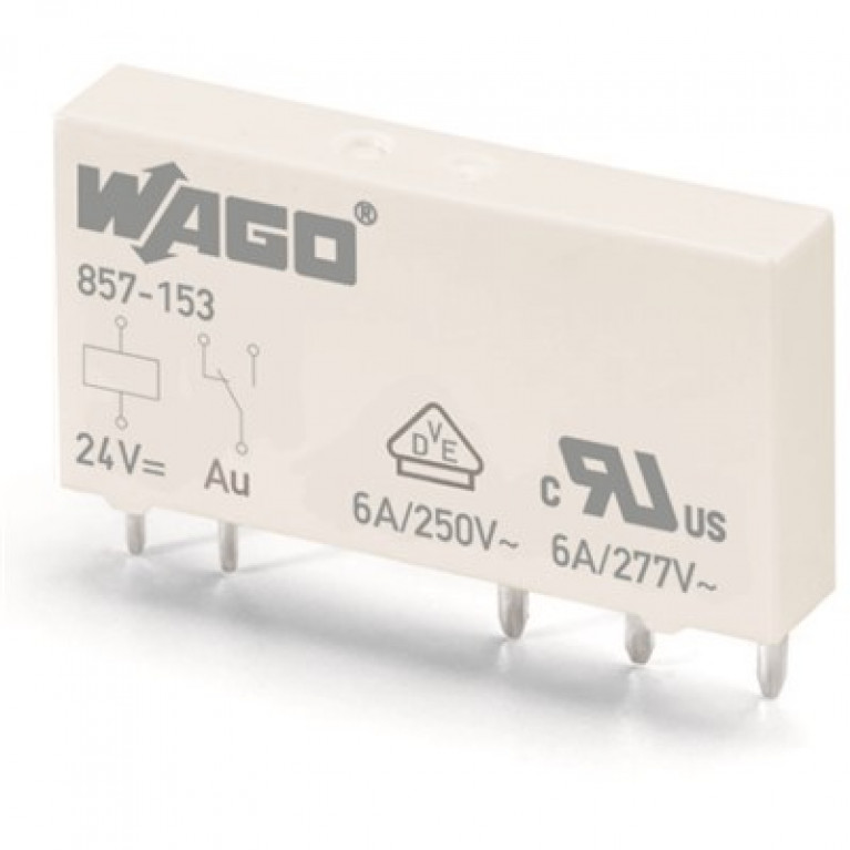 857-153 РЕЛЕ WAGO 5MM 24VDC 1CO AU