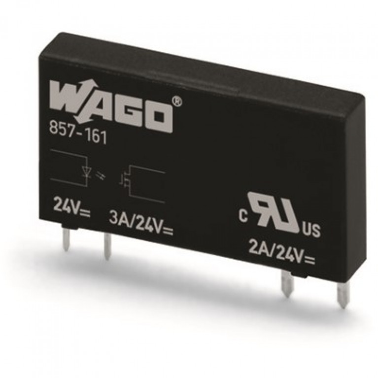 857-165 ТВЕРДОТЕЛЬНЫЕ РЕЛЕ WAGO 60 В постоянного тока, 100 мА, ОПЦИЯ