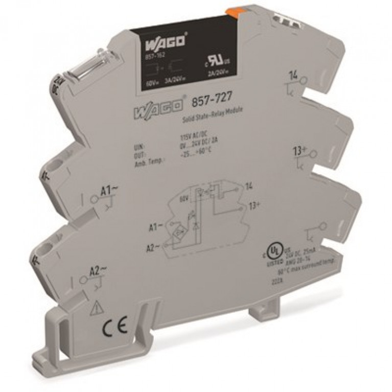 857-727 WAGO SS RELAY-115 AC/DCin; 2A/24V DC OUT