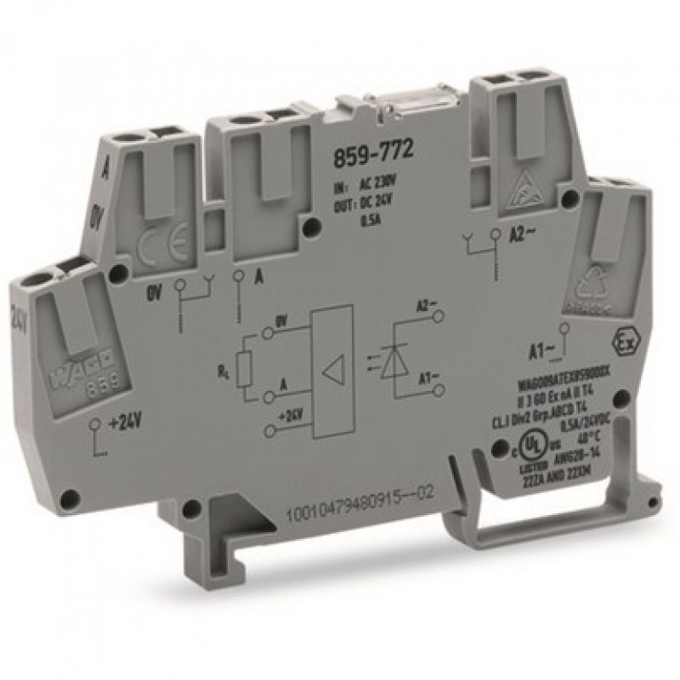 859-772 Оптопара WAGO TRM BLK CENTER MRKG