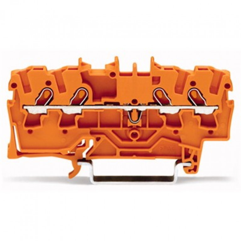 2001-1402 Клеммные колодки WAGO Orange с вставными пружинными зажимами