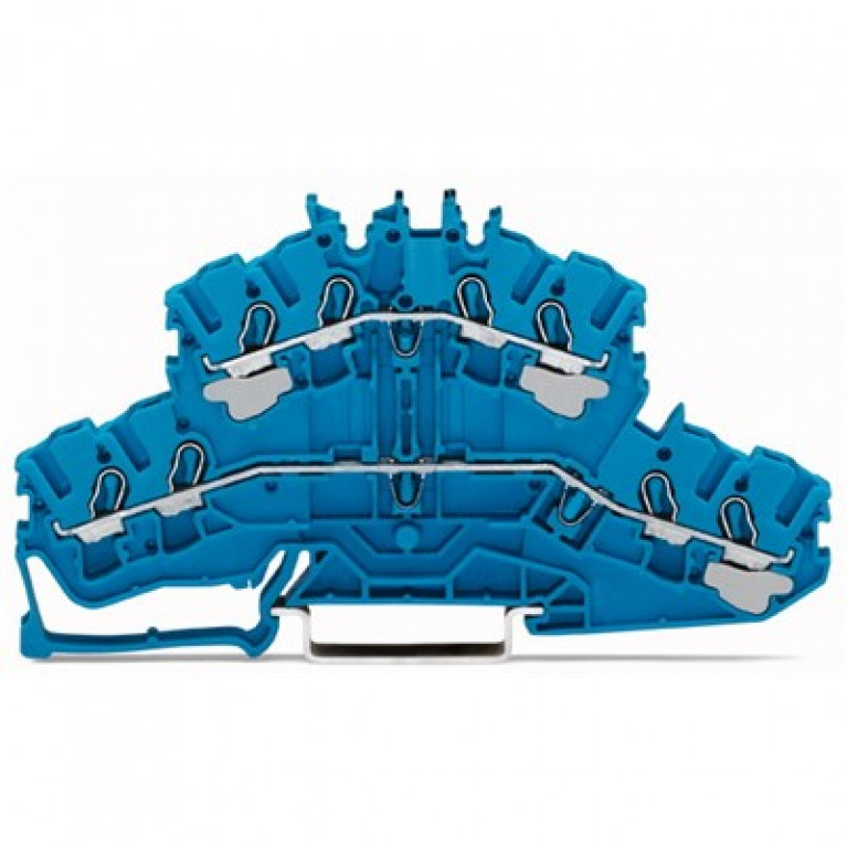 2002-2404 Клеммные колодки с пружинными зажимами WAGO Blue Push-in