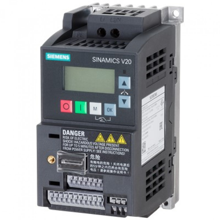 6SL32105BB112UV1 Сименс СИНАМИКС V20. 1AC230V 0,12кВт НЕФИЛЬТРИРОВАННЫЙ