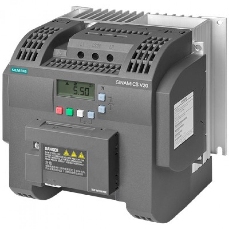 6SL32165BE175CV0 Siemens SINAMICS V20, 3AC400V 0,75КВТ ПЛОСКАЯ ПАНЕЛЬ