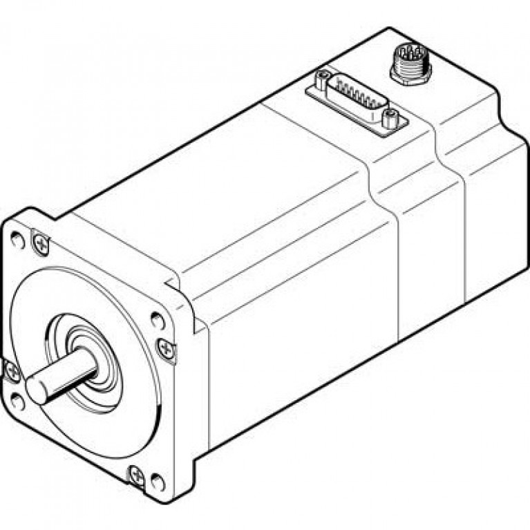 EMMS-ST-87-L-SE-G2 Шаговый двигатель Festo 87 мм
