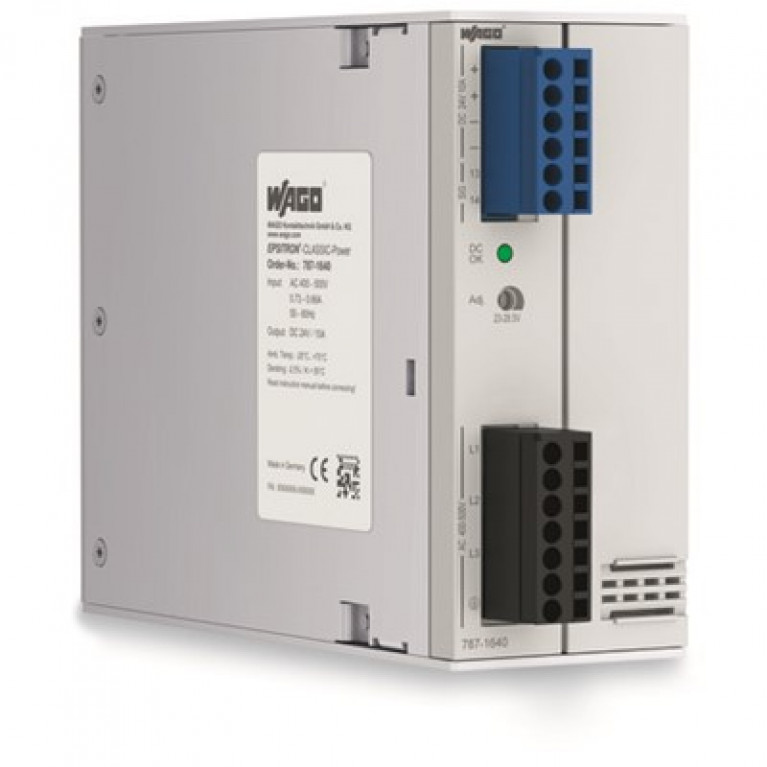 787-1640 WAGO 3-фазный источник питания 24 В постоянного тока, 10 А