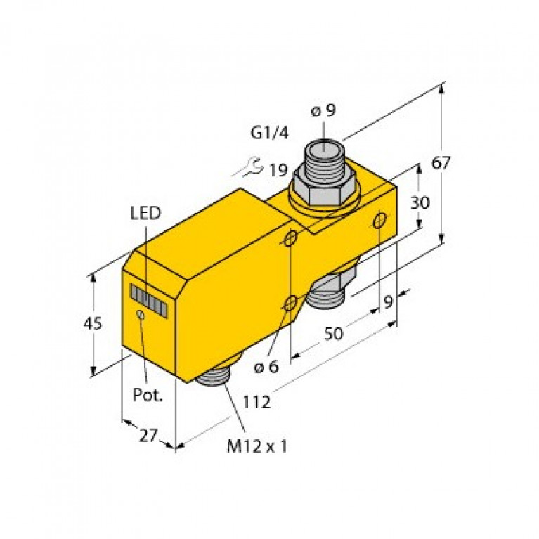 Датчик расхода Turck FCI-D10A4P-AP8X-H1141/A