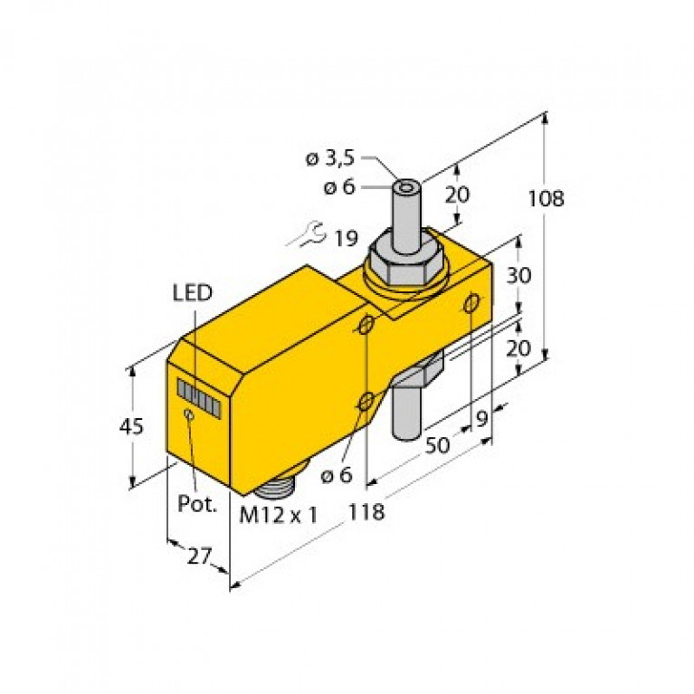 Датчик расхода Turck FCI-TCD04A4P-AP8X-H1141/D084