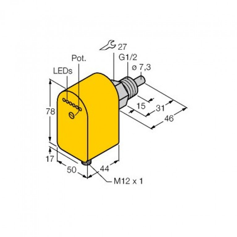 Датчик расхода Turck FCS-G1/2A4P-AP8X-H1141