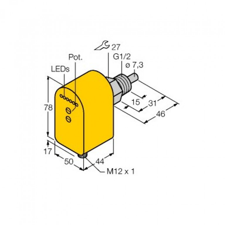 Датчик расхода Turck FCS-G1/2A4P-LIX-H1141/D037