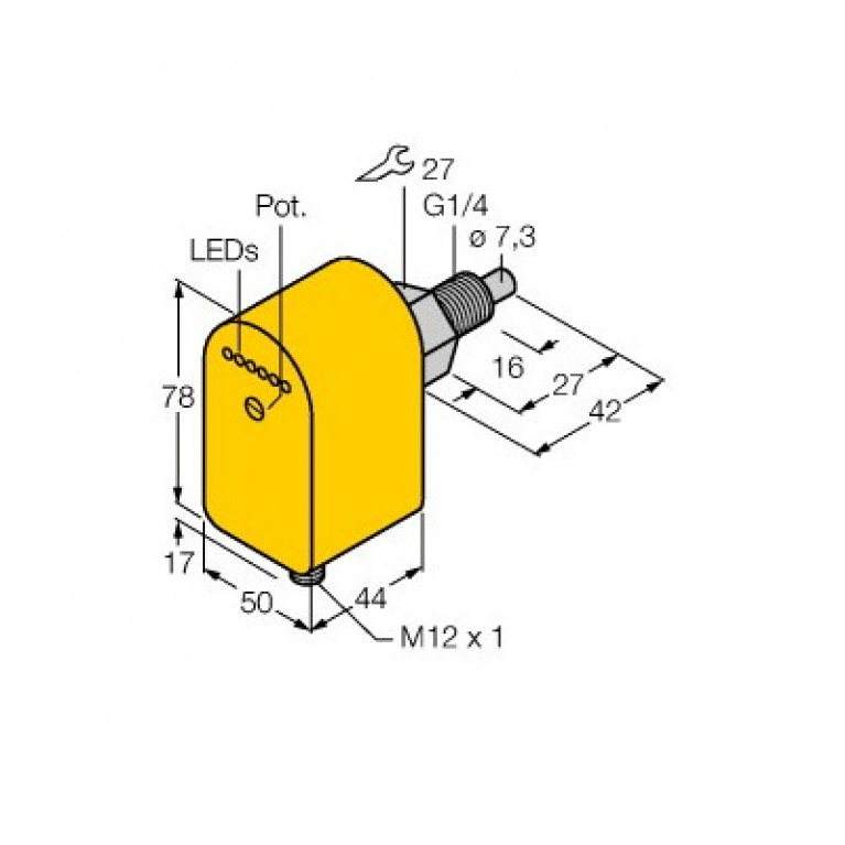 Датчик расхода Turck FCS-G1/4A4P-AP8X-H1141