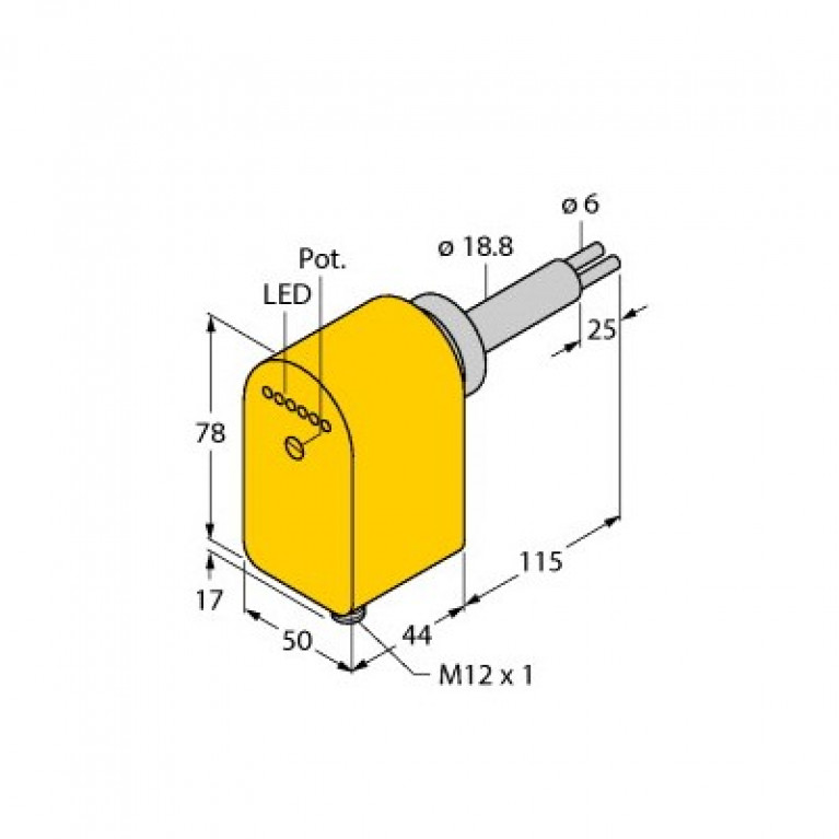 Датчик расхода Turck FCS-HA2P-LIX-H1141/AL115