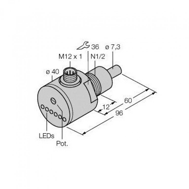 Датчик расхода Turck FCS-N1/2A4-AP8X-H1141/L060