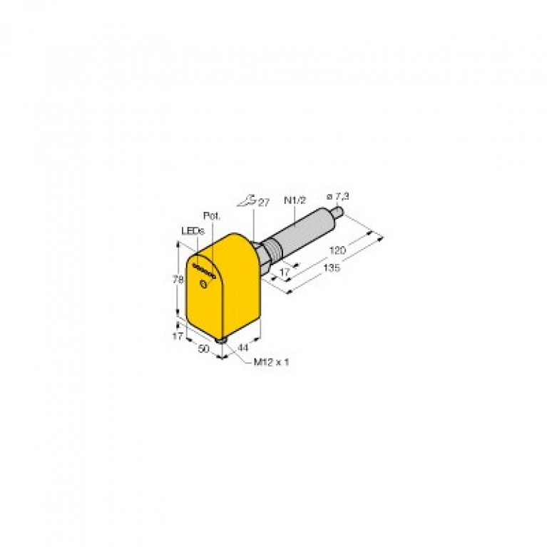 Датчик расхода Turck FCS-N1/2A4P-AP8X-H1141/L120