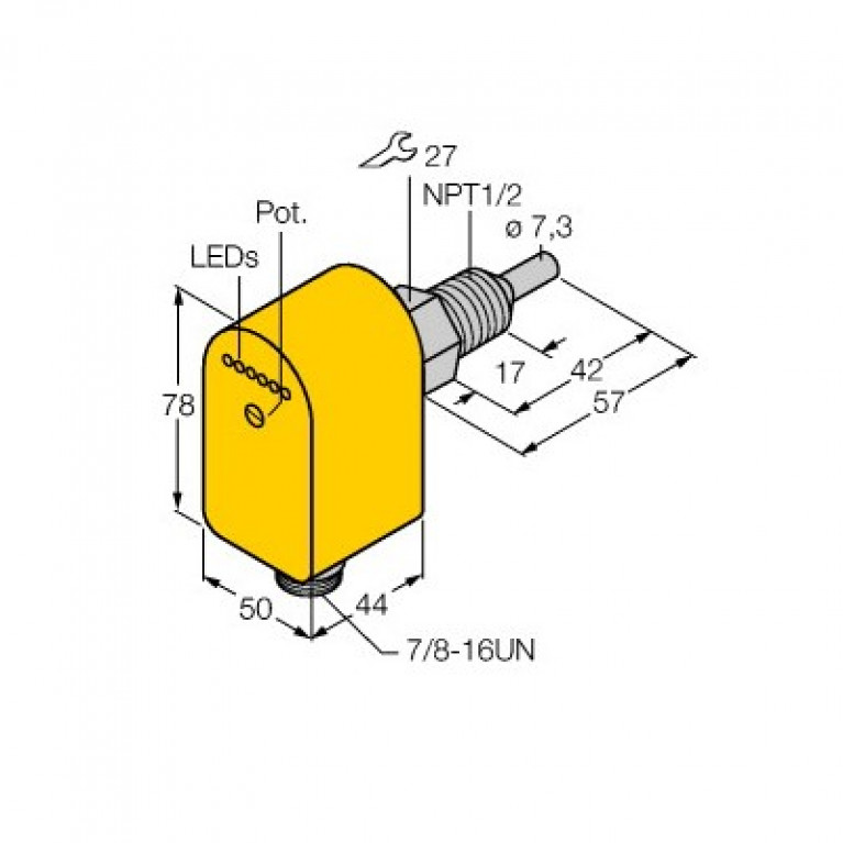 Датчик расхода Turck FCS-N1/2A4P-ARX-B1151/115 В переменного тока