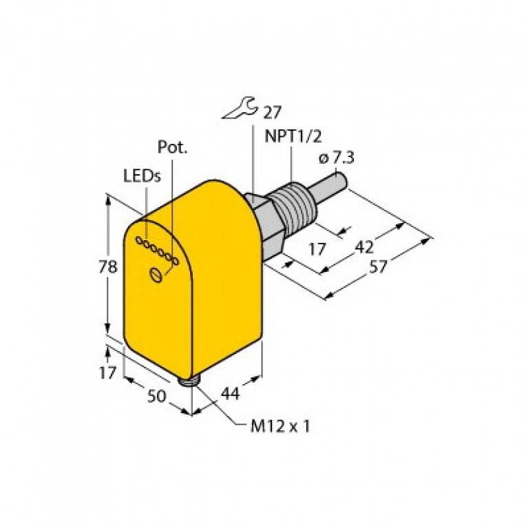 Датчик расхода Turck FCS-N1/2A4P-LIX-H1141