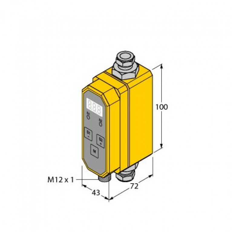 Датчик расхода Turck FTCI-3/8D10A4P-LI-UP8X-H1141