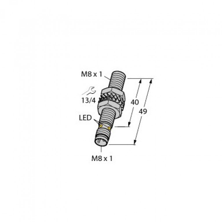 BIM-EG08-AP6X-V1131 ИНДУКТИВНЫЙ МАГНИТНЫЙ ДАТЧИК TURCK