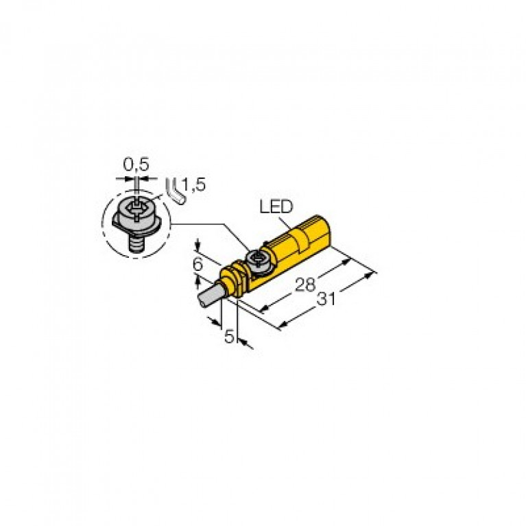 BIM-UNT-RP6X 7M Датчик перемещения цилиндра Turck N/C PNP 7M