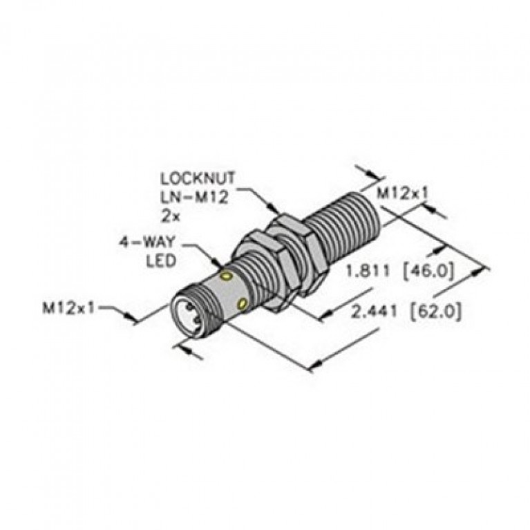 BI3NF-EM12HE-AP6X2-H1141 Датчики движения Turck/поз. клапана. Датчики