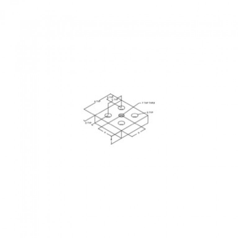 TSL-655130 TX 3 x 3 Опорная пластина-1/2-13, центральный ответвитель